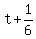 +t+%2B+1%2F6+