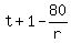 +t+%2B+1+-+80%2Fr+