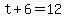 +t+%2B+6+=+12