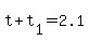 +t+%2B+t%5B1%5D+=+2.1+