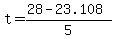 +t+=+%28+28+-+23.108+%29+%2F+5+