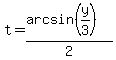 +t+=+%28arcsin%28y%2F3%29%29%2F2+