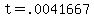 +t+=+.0041667+