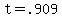 +t+=+.909+