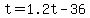 +t+=+1.2t+-+36+
