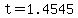 +t+=+1.4545+