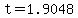 +t+=+1.9048+