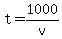 +t+=+1000%2Fv+