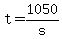 +t+=+1050%2Fs+
