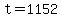 +t+=+1152+