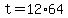 +t+=+12%2A64+
