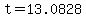 +t+=+13.0828+