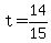 +t+=+14%2F15+