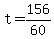 +t+=+156%2F60+