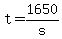 +t+=+1650+%2F+s+