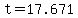 +t+=+17.671+