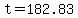 +t+=+182.83