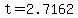+t+=+2.7162+