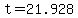 +t+=+21.928+