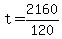 +t+=+2160+%2F+120+