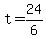 +t+=+24%2F6+