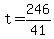 +t+=+246%2F41+