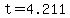 +t+=+4.211+