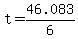 +t+=+46.083+%2F+6+