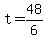 +t+=+48%2F6+