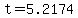 +t+=+5.2174+