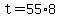 +t+=+55%2A8+