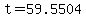 +t+=+59.5504+