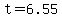 +t+=+6.55+