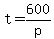 +t+=+600%2Fp+