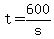 +t+=+600%2Fs+