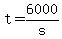 +t+=+6000%2Fs+
