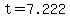 +t+=+7.222+