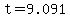 +t+=+9.091+