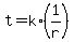 +t+=+k%2A%28+1%2Fr+%29+