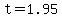 +t+=1.95+