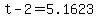 +t+-+2+=+5.1623+