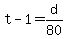 +t-1+=+d%2F80+