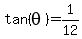 +tan%28+theta+%29+=+1%2F12+