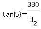+tan%285%29++=+380%2Fd%5B2%5D+