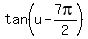 +tan%28u-7pi%2F2%29+
