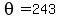 +theta+=+243+