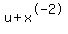 +u%2Bx%5E-2+