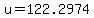 +u+=+122.2974+