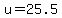 +u+=+25.5+