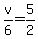 +v%2F6+=+5%2F2+